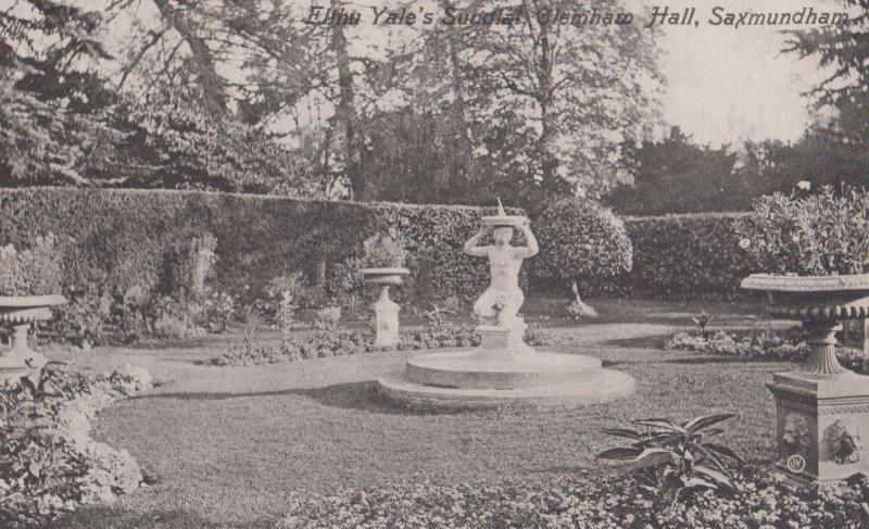 Sundial Glemham Hall Saxmundham Suffolk Antique Postcard