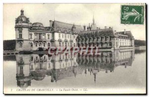 Old Postcard Chateau de Chantilly West Facade