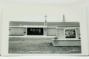 Oconto Wisconsin Zion Lutheran Church RPPC Real Photo Postcard J3