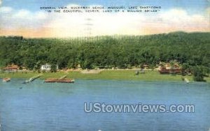 General view, Rockaway Beach - Lake Taneycomo, Missouri MO Postcard