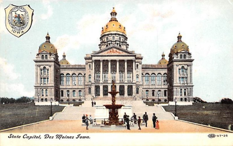 State Capitol Des Moines, Iowa, USA Unused 