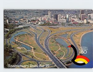 Postcard Aerial View of Perth Australia