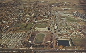 POSTCARD AERIAL VIEW UNIVERSITY OF UTAH SALT LAKE CITY UTAH