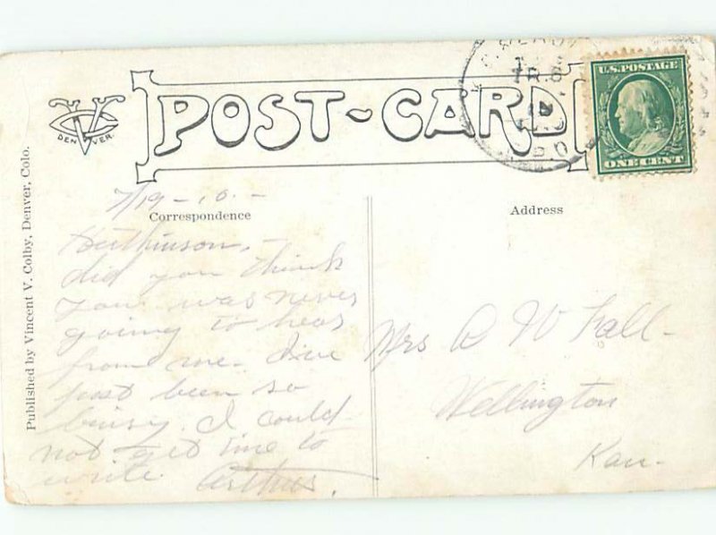 Pre-Linen signed KITTEN CAT WITH CUTE DOG AC5322