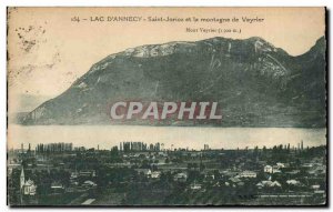 Old Postcard Lac d & # 39Annecy Saint Jorioz Mountain Veyrier