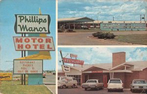 Dumas Texas Phillips Motel and Randy's Restaurant Vintage Postcard AA7208
