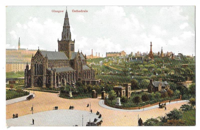 Scotland Glasgow Cathedral and Necropolis Vintage Postcard