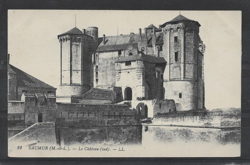 France Vintage Postcard,Castle of Saumur, Le Château de Saumur, Léon ...