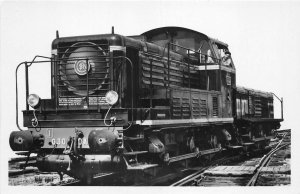 Lot 63 train railway  locomotive real photo france diesel electric