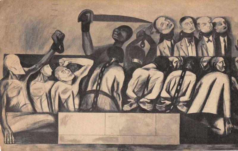 New York City School Social Research Mural Struggle in the Orient PC JD228217