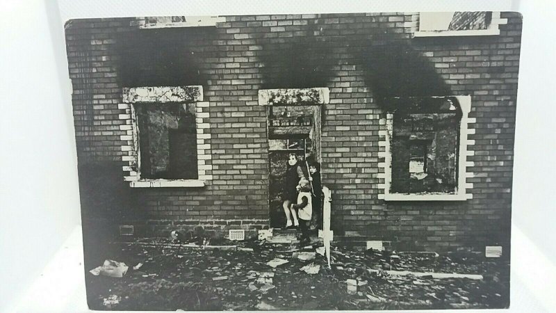 Vintage Postcard Streets of Belfast Children Playing in Ruins 1970s