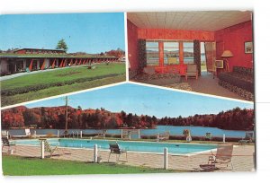 Old Forge Lake Adirondacks New York NY Postcard 1966 The Forge Motel