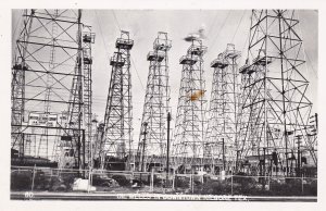 Texas Kilgore Oil Wells In Downrown Real Photo