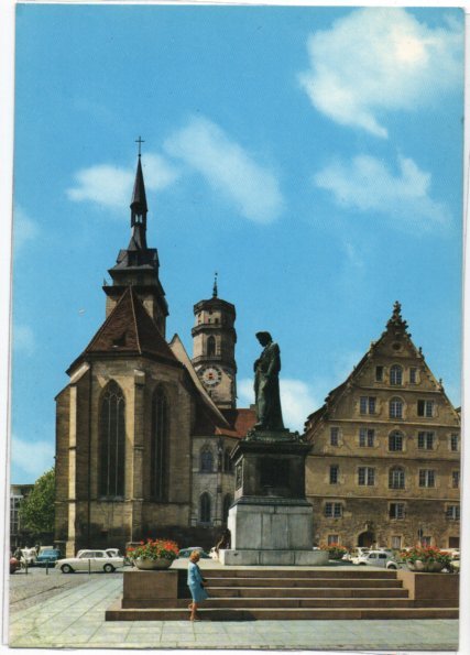 Post Card Stuttgart Germany  Schillerplatz