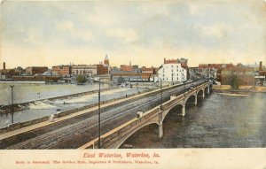 Wheelock Postcard; Bridge & Spillway, East Waterloo IA Black Hawk County