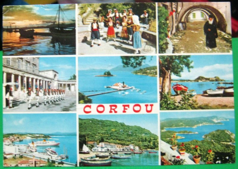 Greece Corfou Multi-view - posted 1974