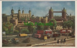 London Postcard - The Tower of London and Tower Bridge RS33093