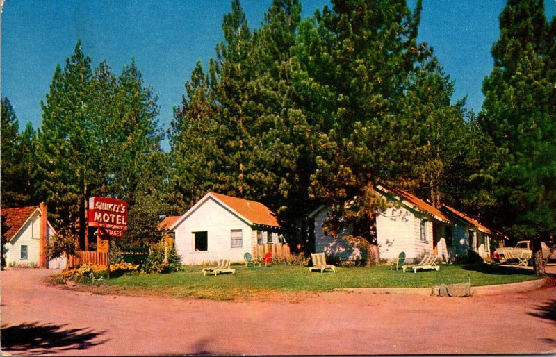 California Tahoe Valley Sunkel's Motel and Cottages 1955