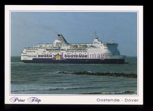 FE3084 - Dover-Oostende Ferry - Prins Filip , built 1991 - postcard