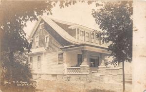 F8/ Onsted Michigan RPPC Postcard 1914 J.S. Kane Residence Home