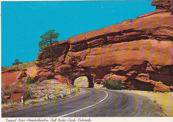 Colorado Red Rocks Park Tunnel Near Amphitheatre