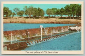 Stonewall Texas~National Historical Park~LBJ Ranch House~Dam & Spillway~Postcard
