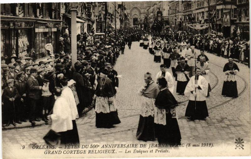 CPA ORLÉANS-Fetes du 500 anniversaire de Jeanne d'Arc-Les Eveques (265951)