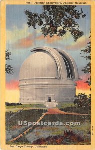 Palomar Observatory - San Diego County, California CA Postcard
