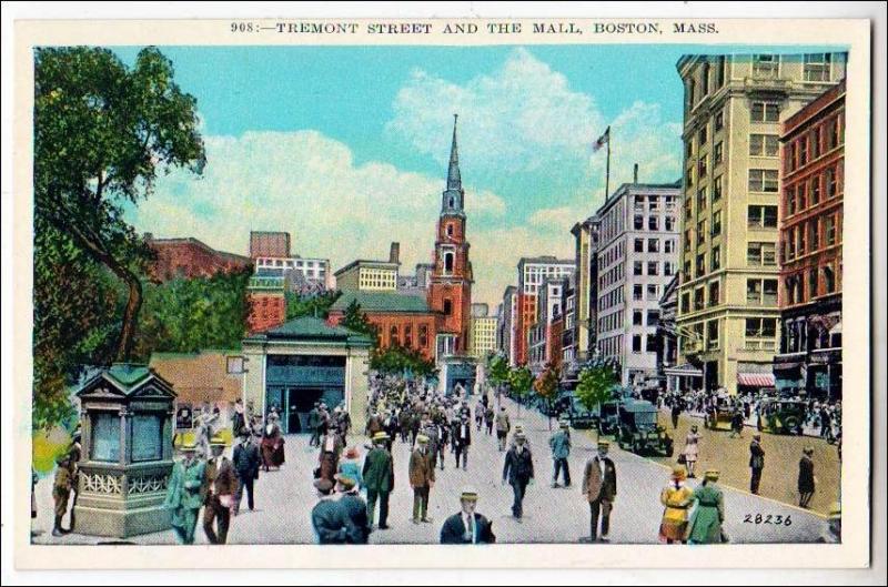 Tremont St.  & the Mall, Boston MA