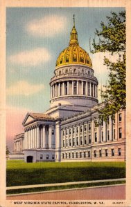 West Virginia Charleston State Capitol Building 1937 Curteich