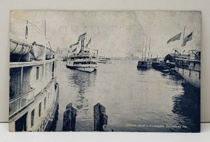 Steamer Louise in the Harbor Baltimore Maryland Postcard B8