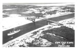 Sagamore Massachusetts Cape Cod Canal Real Photo Antique Postcard J59700