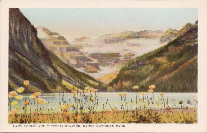 Lake Louise and Victoria Glacier Banff National Park Alberta Harmon Postcard H26 