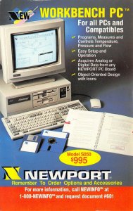 Stamford CT WORKBENCH PC Computer 1993 Newport Electronics Advertising Postcard