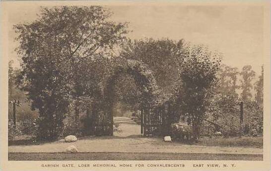 New York East View Garden Gate Loeb Memorial Home For Convalescents Albertype