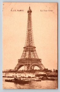 Eiffel Tower   Paris France  Postcard