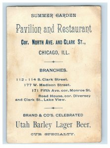 1882 Brand & Co.'s Utah Barley Lager Beer Mr. Hans Schloppenberger Bar P206