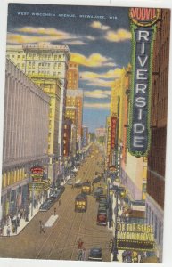 P2657 old W. wisconsin ave riverside on the stage gay girlie revue sign cars