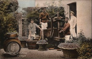 Madeira Spain Wine Making Vineyard c1910 Vintage Postcard