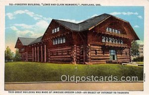 Forestry Building, Lewis & Clark Memorial Portland, OR, USA Unused 