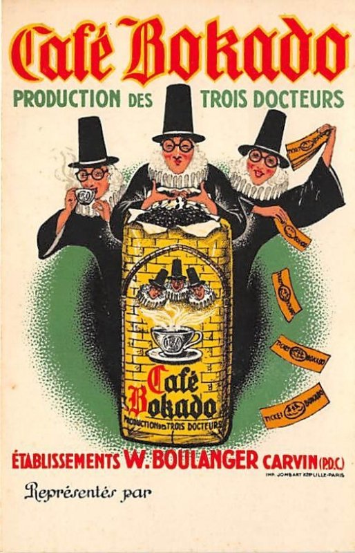 Cafe Bokado Production des Trois Docteurs Advertising Unused 