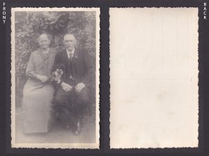 Vinatage postcard GERMANY RPPC An elderly couple