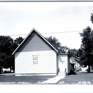c1950s Allison, IA RPPC Masonic Hall Building Real Photo Postcard Freemason A102