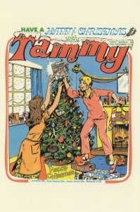 Tammy Magazine for Christmas Tree Fairy 1970s Comic Book Postcard