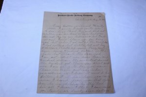 Vintage 1901 Hand Written Letter on Norther Pacific Railway Company Letterhead 