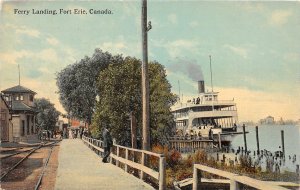H84/ Canada Postcard c1910 Ontario Fort Erie Ferry Landing 92