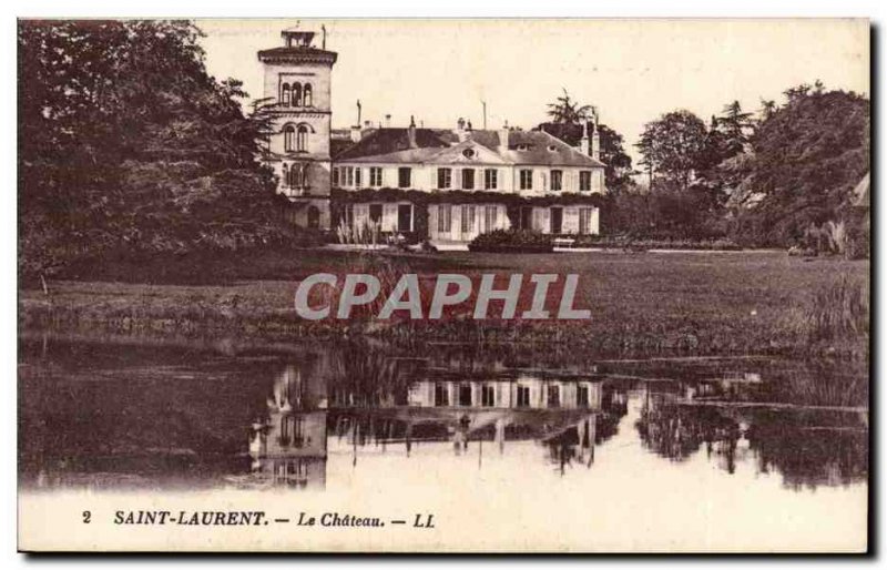 Saint Laurent Old Postcard The castle