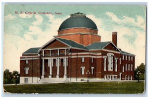 Cherokee Iowa Postcard Methodist Episcopal Church Exterior 1912 Vintage Antique