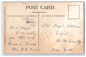 1910 Best Wishes For Future Meeting in Old Ham Nova Scotia Canada Postcard