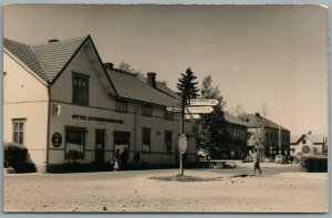 SUOMI FINLAND STREET SCENE VINTAGE REAL PHOTO POSTCARD RPPC